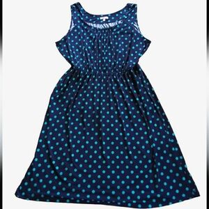 Croft & Barrow Sleeveless Belted Polka Dot Dress Size XL